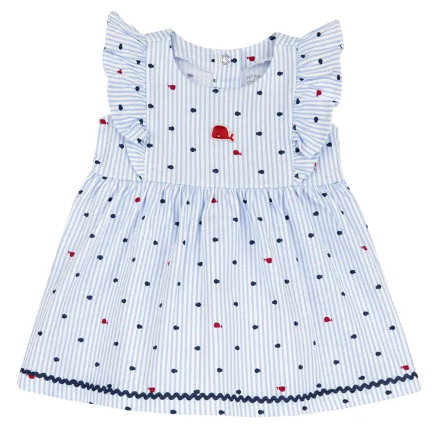 Chicco Vestito Bambina Maniche Corte Tessuto Leggero