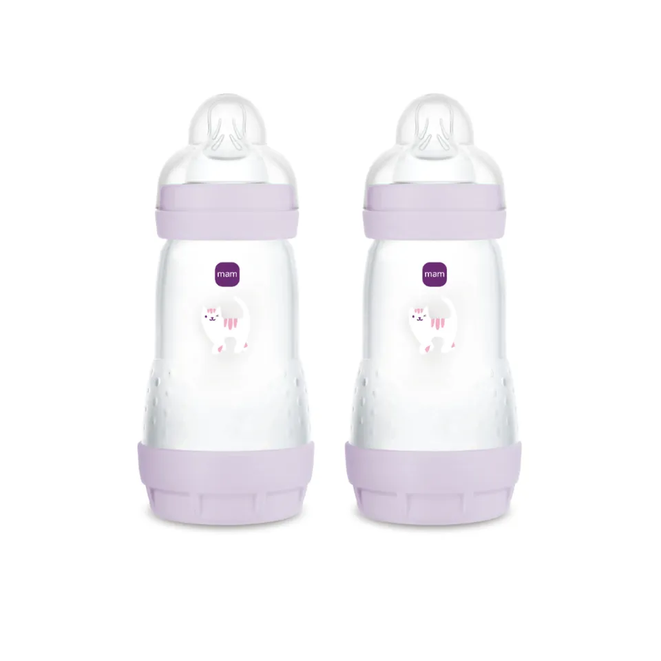 MAM Easy Start 260 ml biberon anticolica lilla 2 pz 2m+