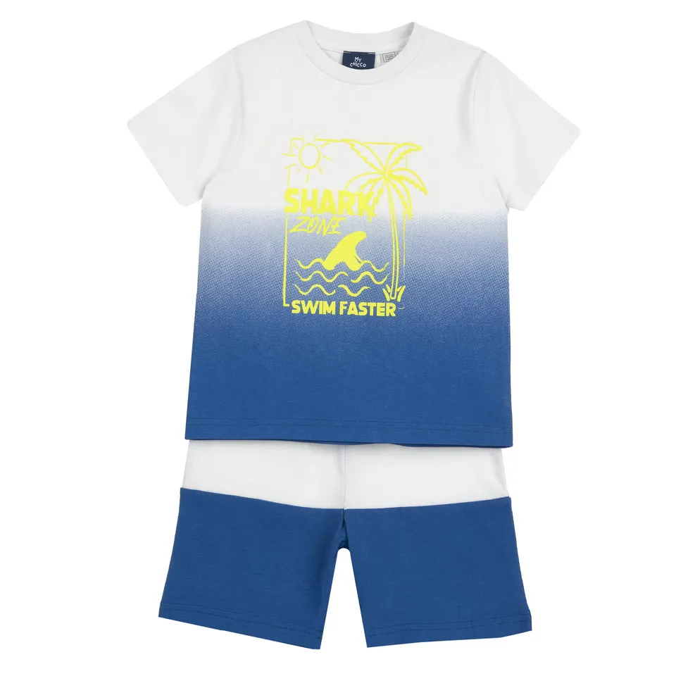 Chicco completo maglietta e pantaloncini maniche corte bimbo