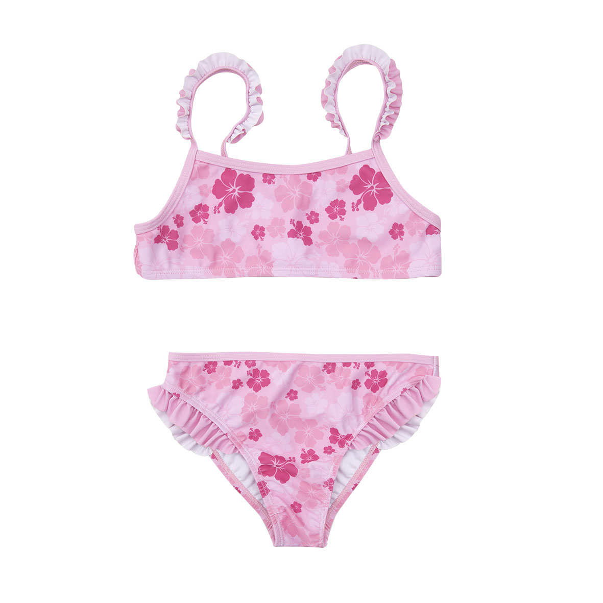 Toys Center Baby Bikini Bimba Rosa con Fiori Due Pezzi
