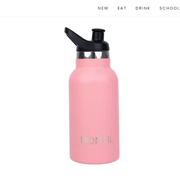Mini Montii Borraccia 350ml borraccia acciaio rosa termica