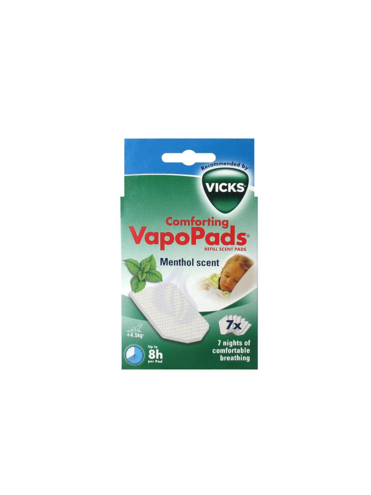 Vicks VapoPads Piastrine al Mentolo Vapori Aromatici