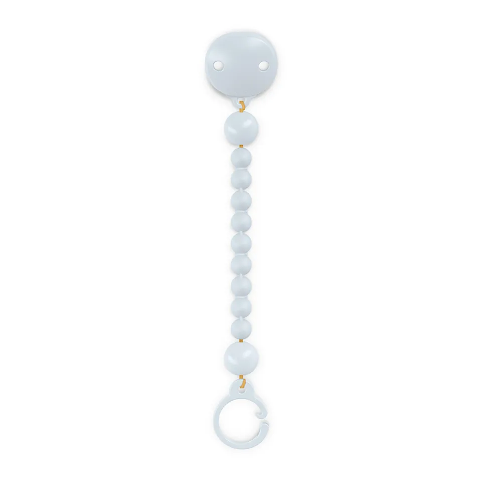 Suavinex Colour Essence clip porta ciuccio azzurro in silicone soft touch