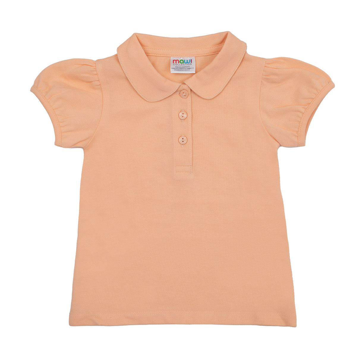 Toys Center Baby polo basic bimba arancio bottoni