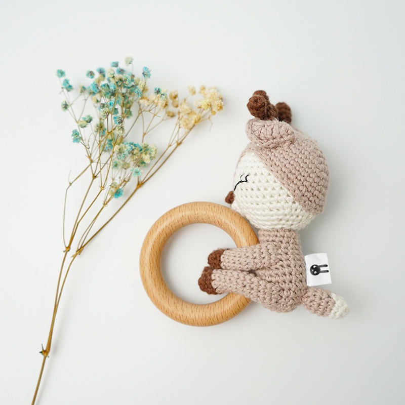 Piccoli Toys Marina il Cervo sonaglio uncinetto cotone