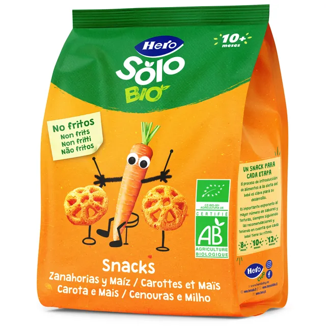 Hero Solo snack carota e mais biologico 40g dai 10 mesi