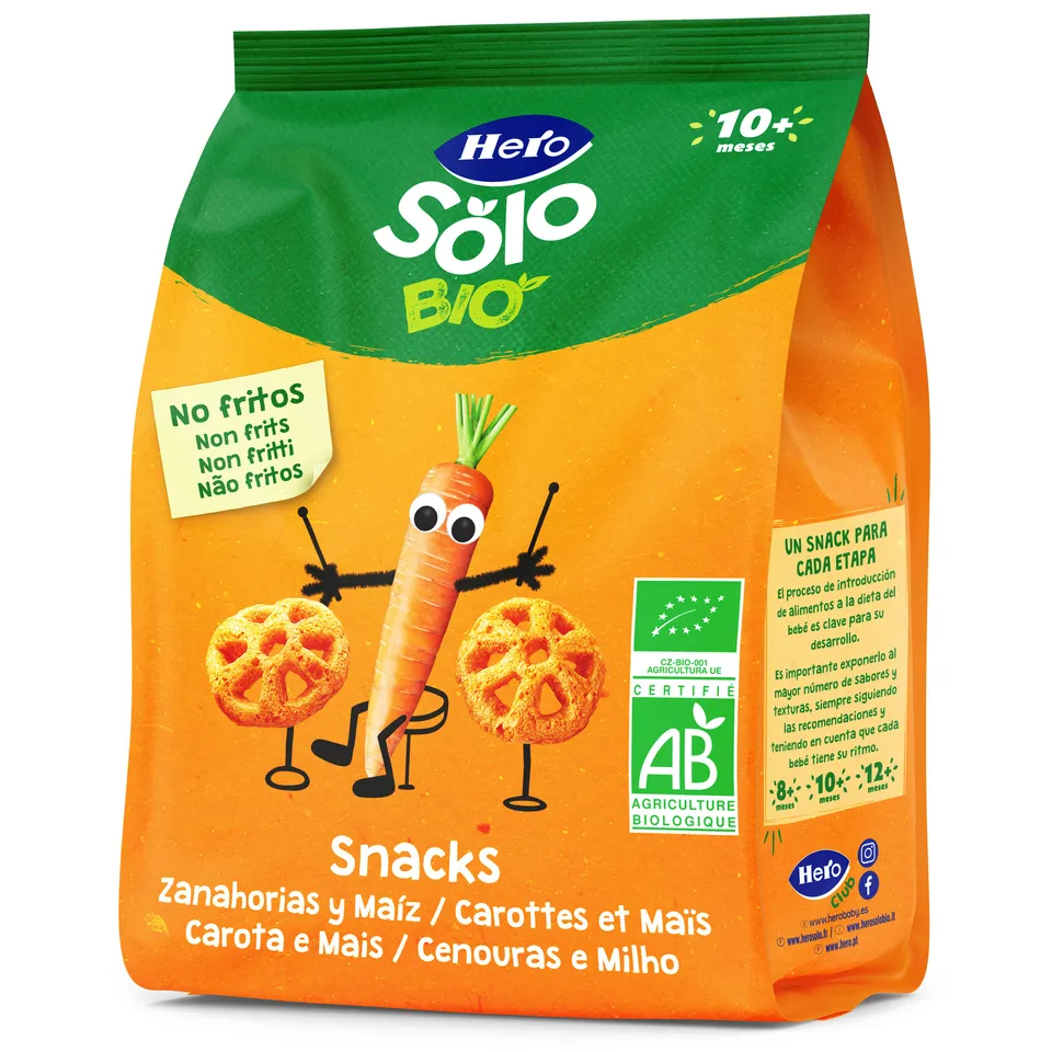 Hero Solo snack carota e mais biologico 40g dai 10 mesi