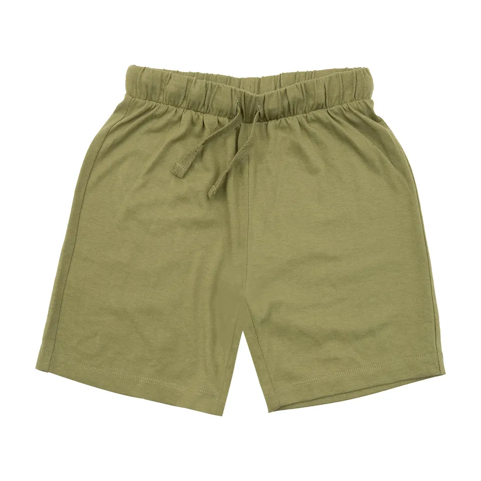 Short Basic Bimbo Verde Jersey con Tasca