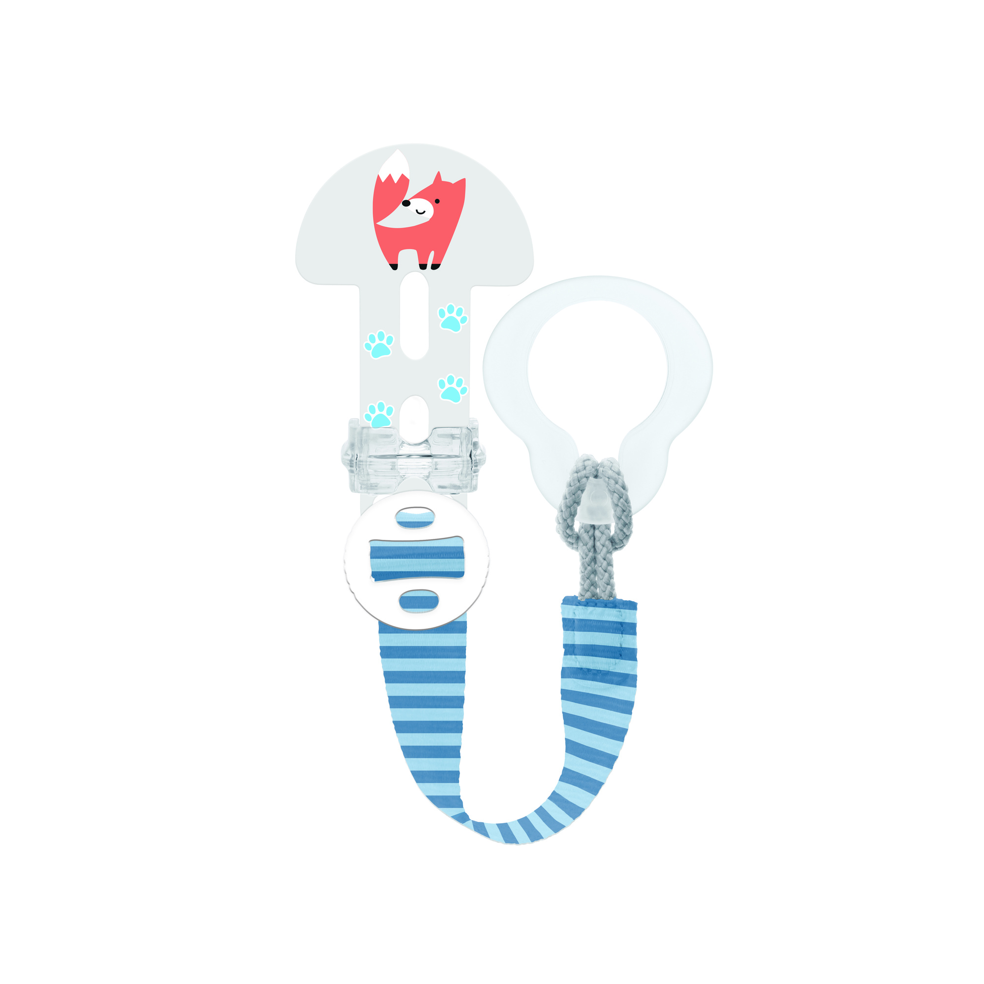 MAM Clip It Cover catenella portaciuccio azzurra 0+ mesi