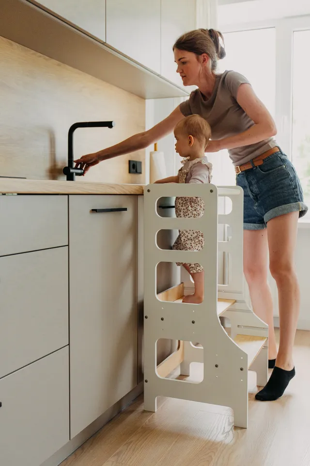 The Dida Montessori Torre di Apprendimento Legno Regolabile