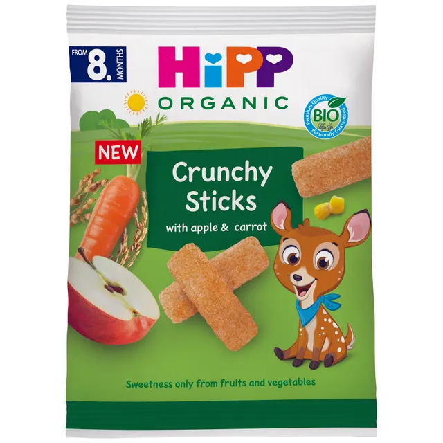 HiPP Crunchy Sticks mela e carota 30 g snack