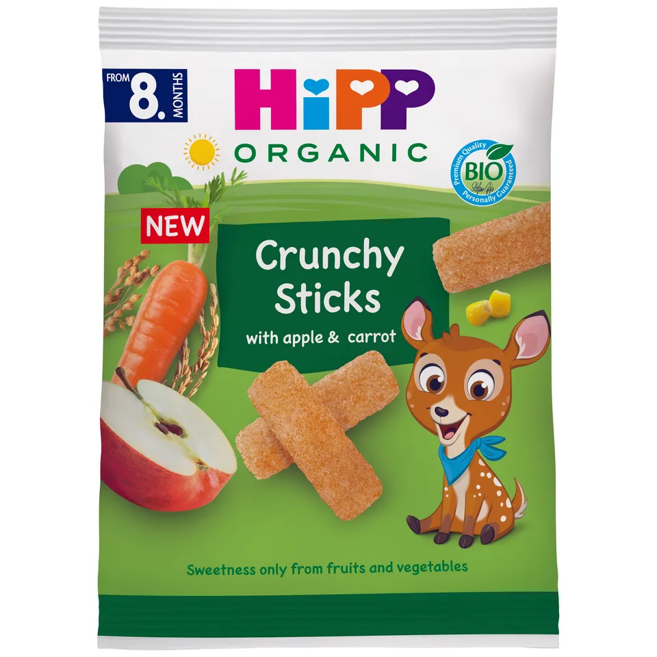 HiPP Crunchy Sticks mela e carota 30 g snack