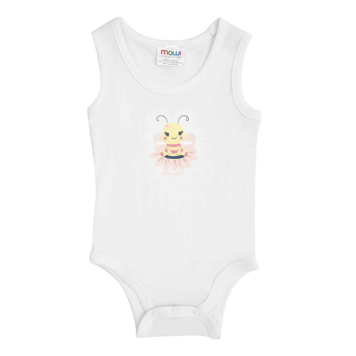 Toys Center Baby body neonata spalla larga bianco ape