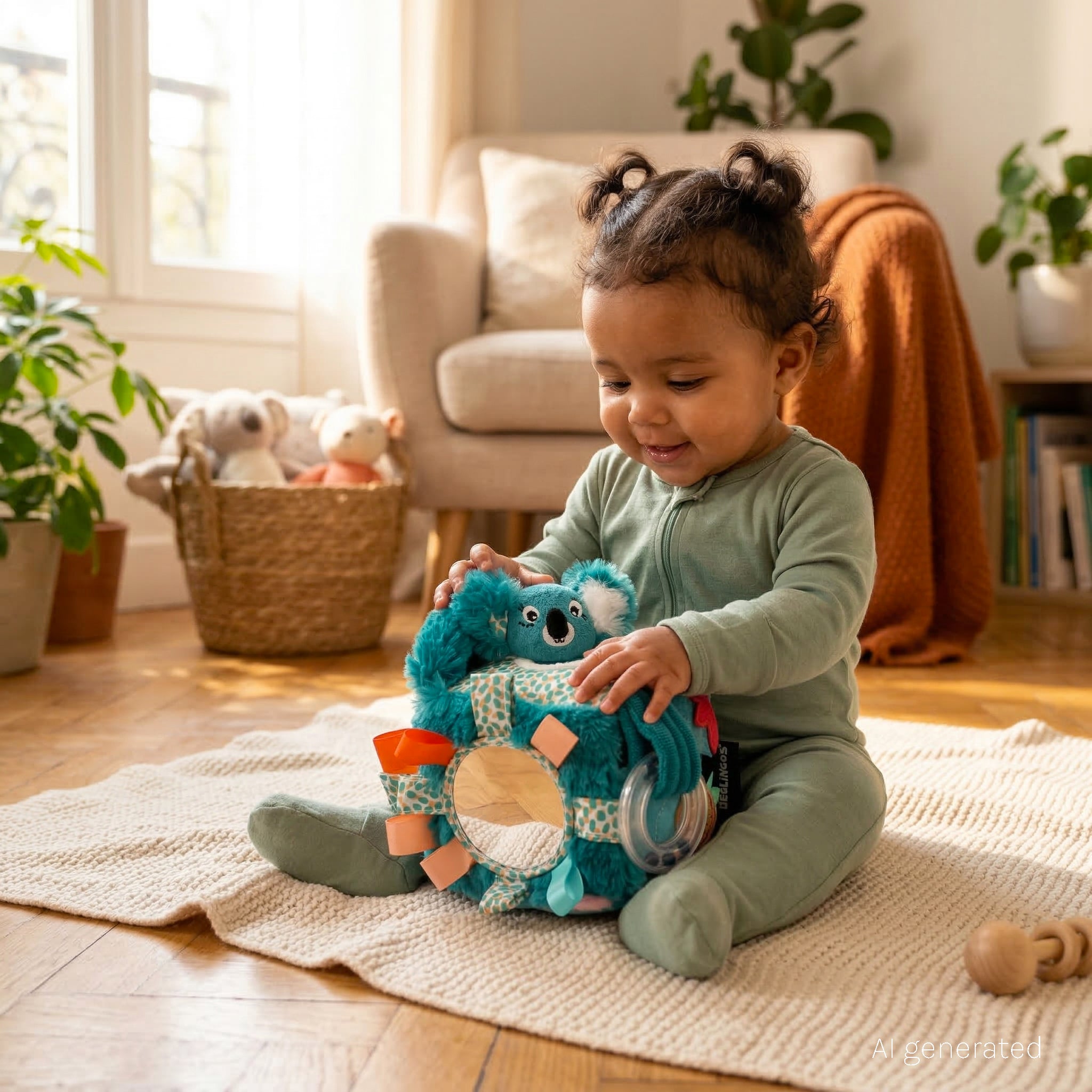 Les Deglingos Berlingos Cubo Attività Koala Sensoriale 12 cm