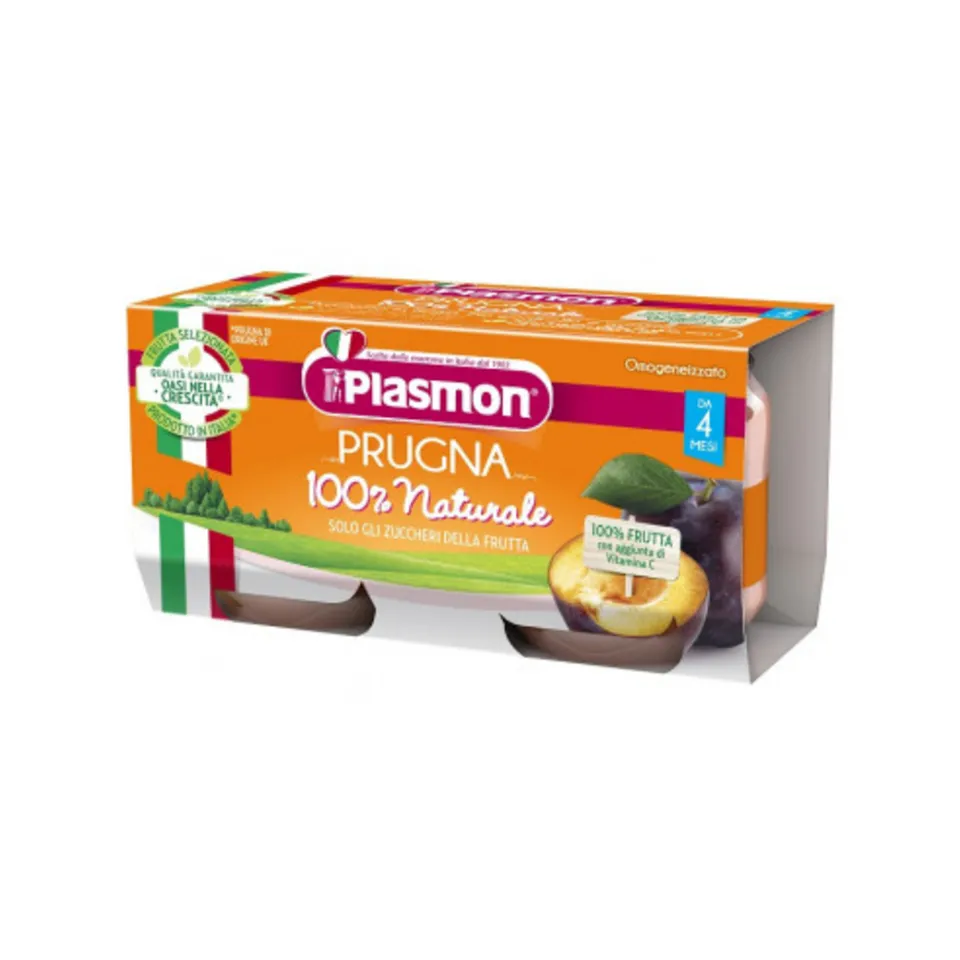 Plasmon omogeneizzato prugna 2x80 g da 4 mesi