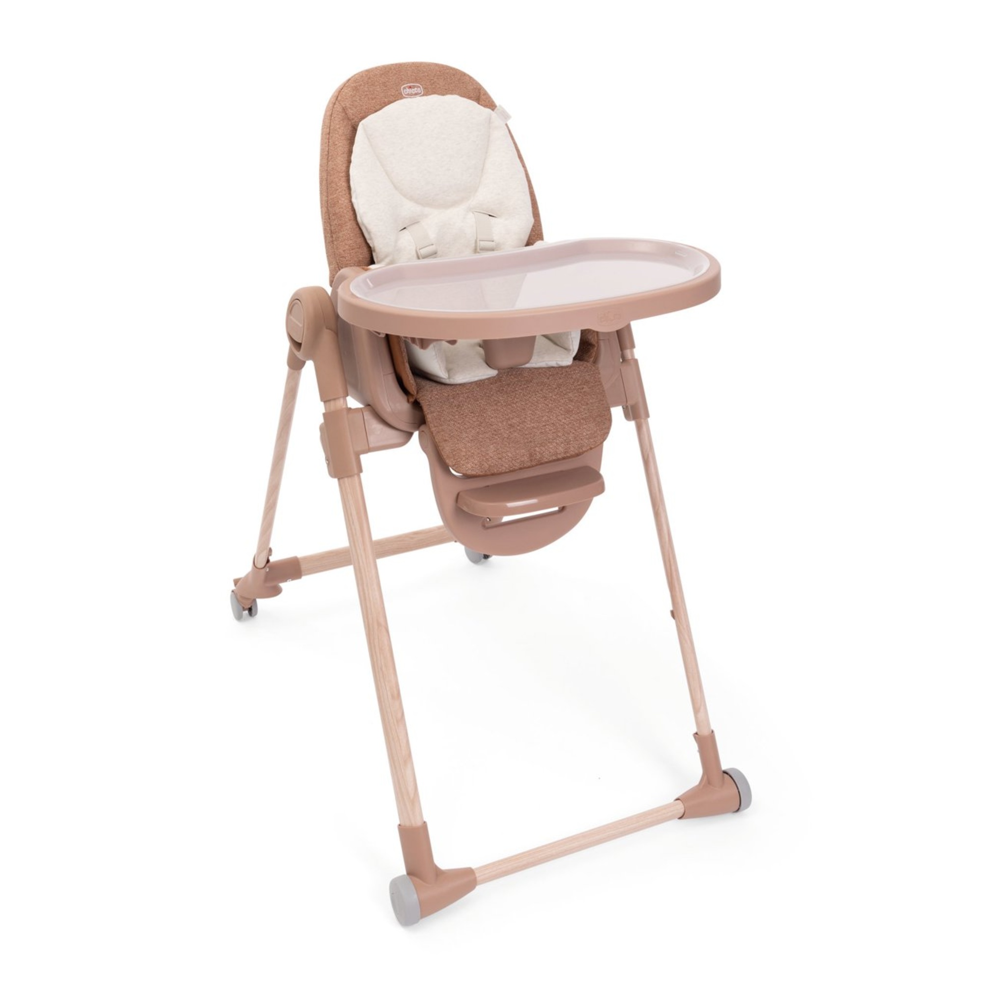 Chicco Polly Armonia seggiolone 3in1 terracotta reclinabile