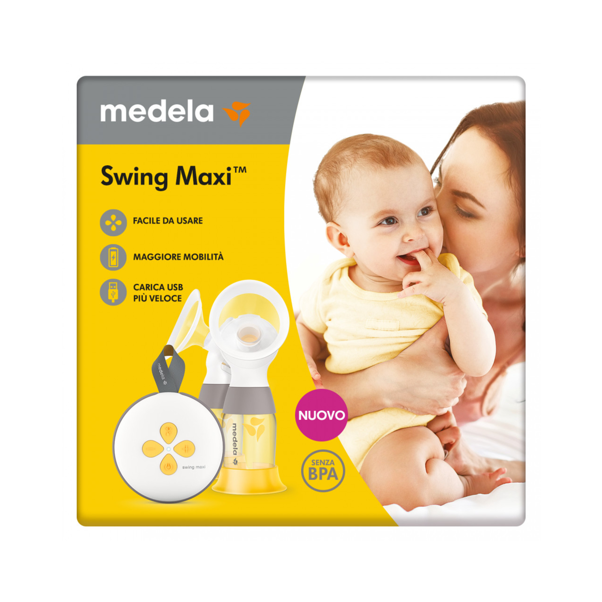 Medela Swing Maxi tiralatte elettrico doppio ricaricabile