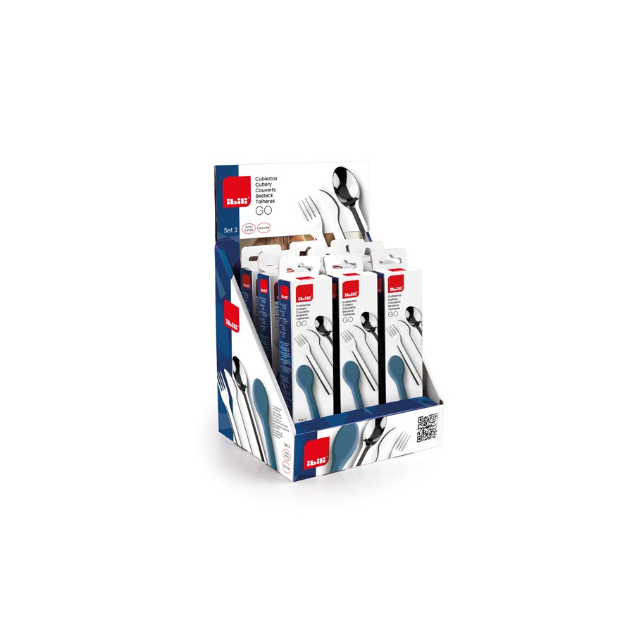 The Dida Go Set Posate 3 Pezzi Acciaio con Custodia