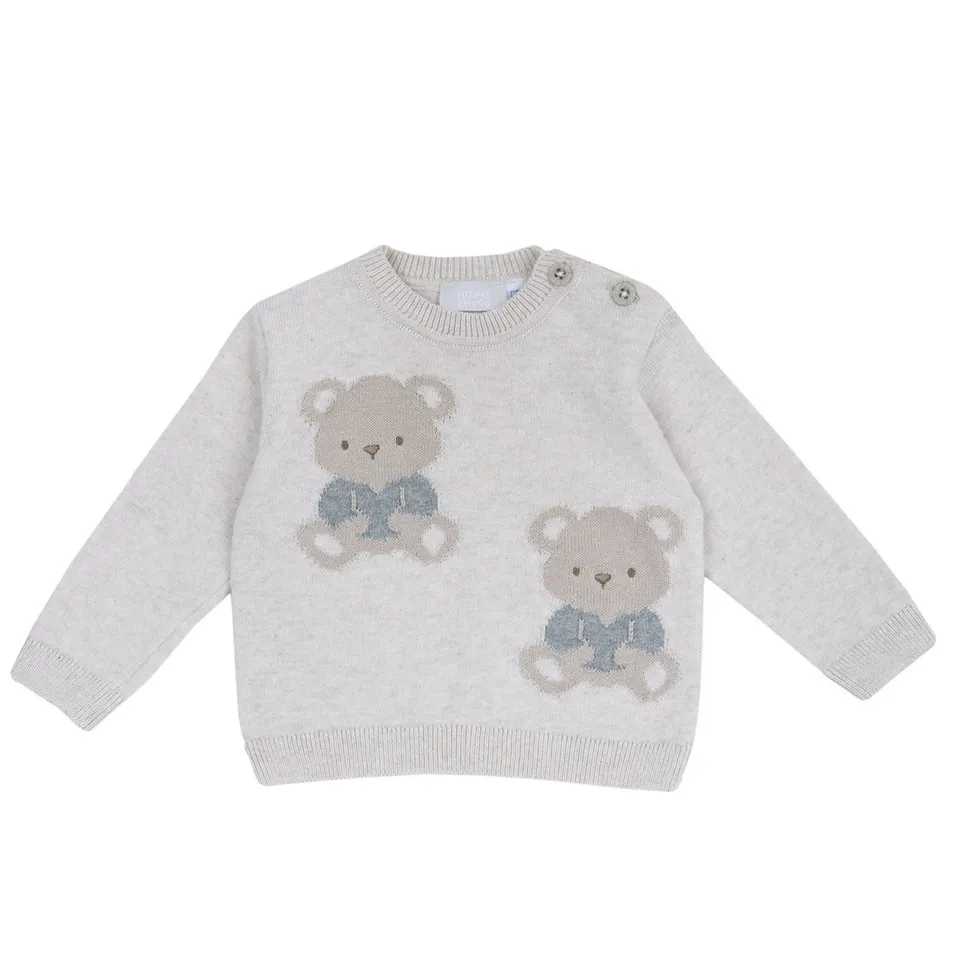 Chicco maglione tricot orsetti mélange lana