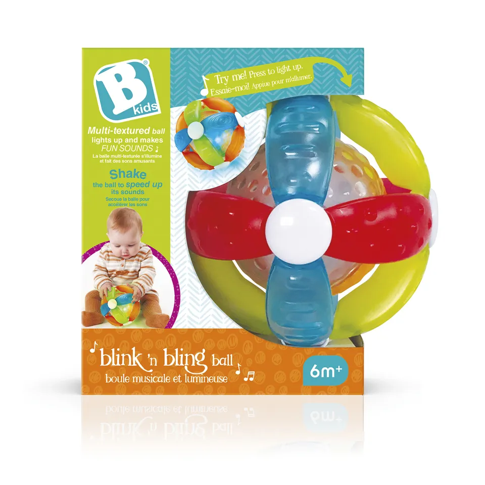 B-Kids palla con luci e suoni morbida sensoriale