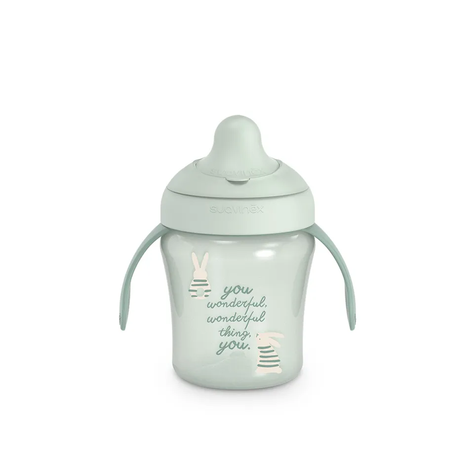 Suavinex Wonderland tazza antigoccia 200 ml verde 6m+