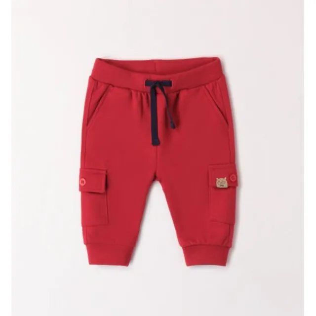 Toys Center Baby Dodipetto pantalone felpa rosso tasconi bimbo