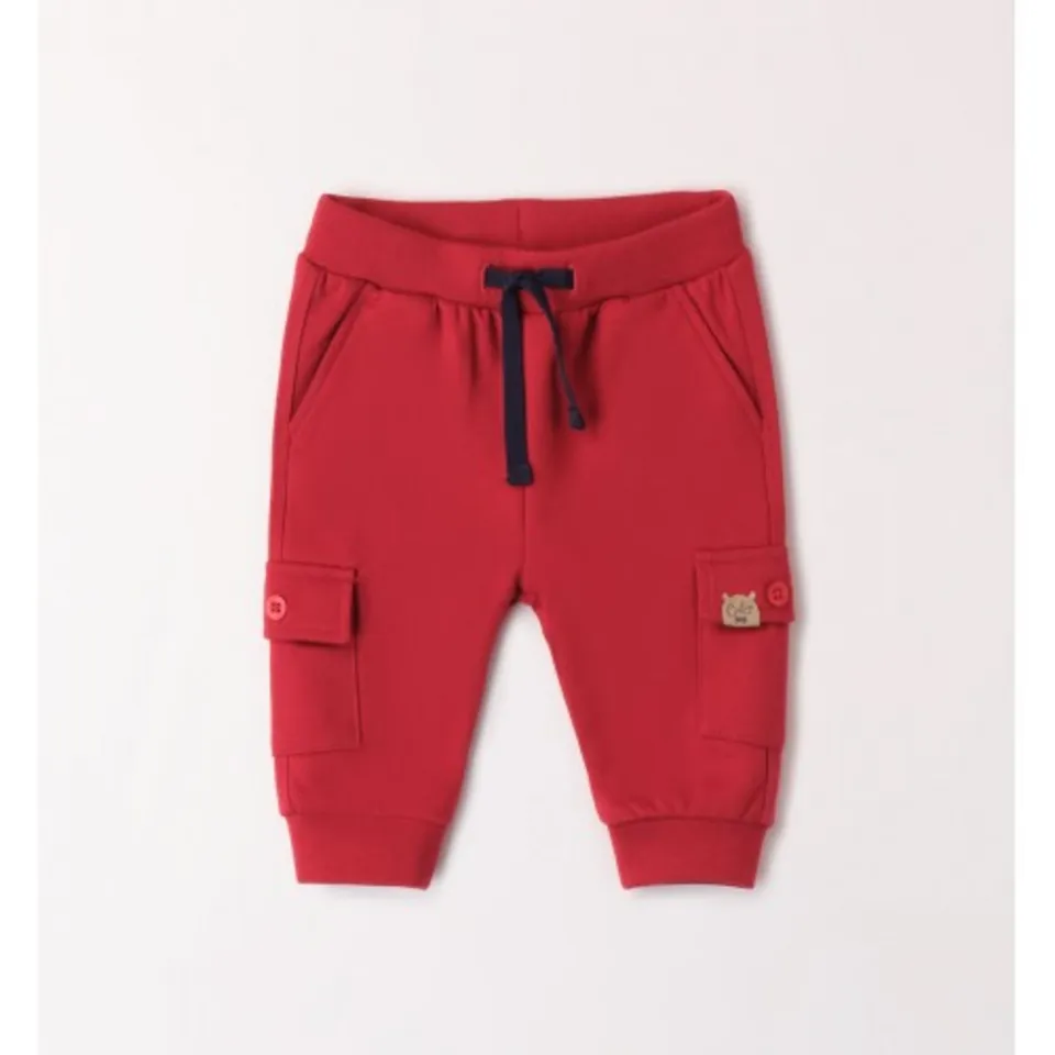 Toys Center Baby Dodipetto pantalone felpa rosso tasconi bimbo
