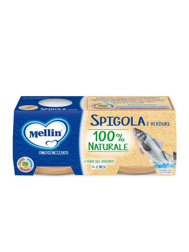 Mellin PreciNutri omogeneizzato spigola 2x80 g 6 mesi