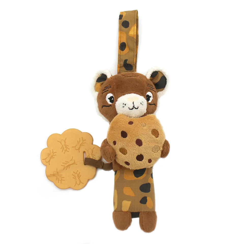 Les Deglingos Speculos Tigre Peluche Carillon Marrone 19 cm