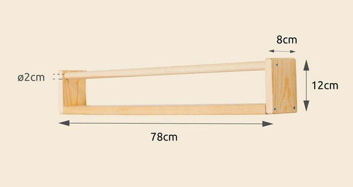 The Dida scaffale Montessori legno pino 70 cm