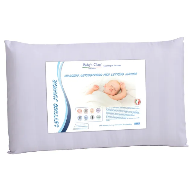 Baby's Clan Junior cuscino lettino antisoffoco in cotone