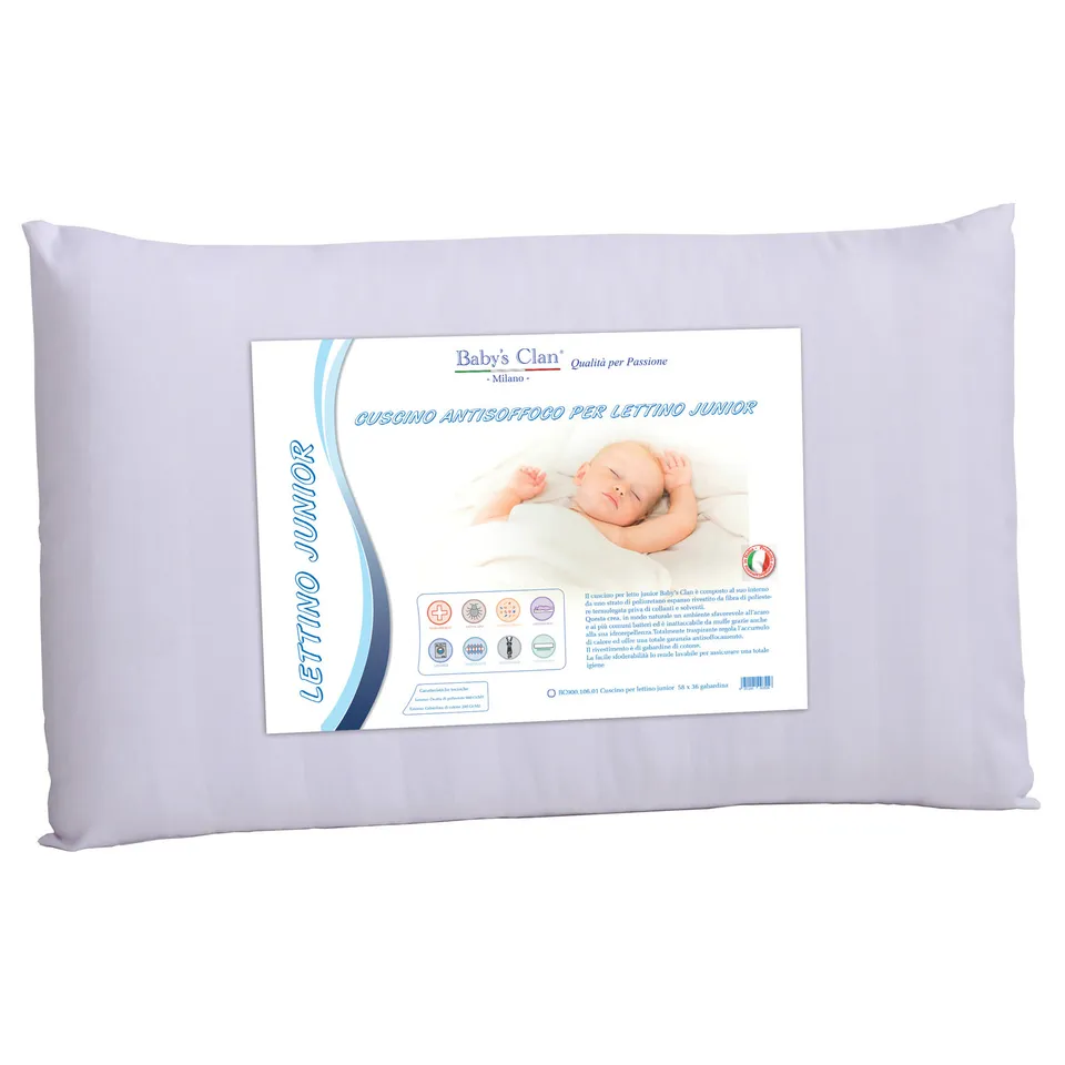 Baby's Clan Junior cuscino lettino antisoffoco in cotone