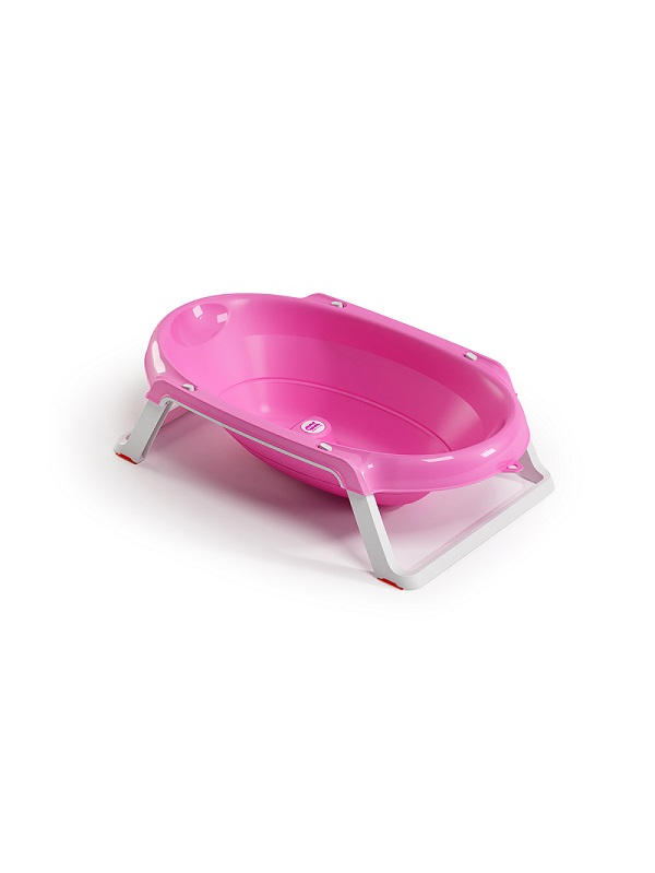 Ok Baby Onda Slim vaschetta pieghevole rosa 0-12 mesi