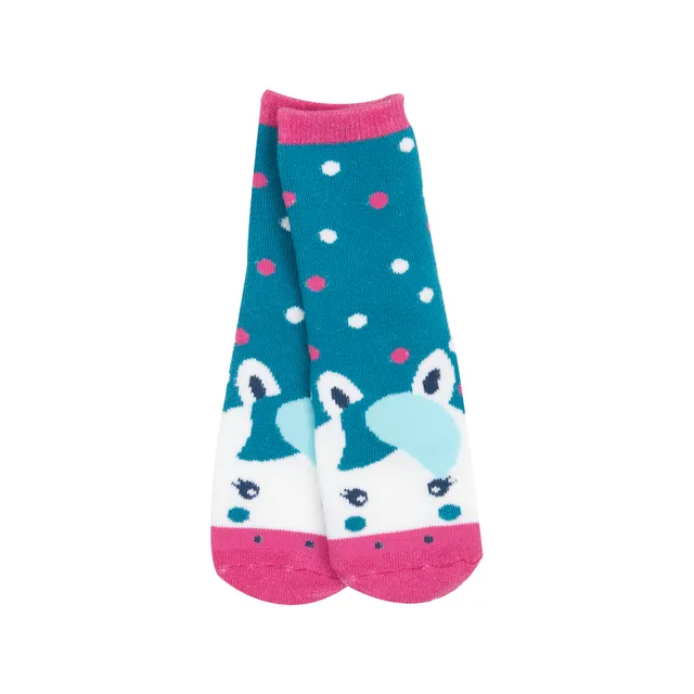Calze Antiscivolo Bimba Blu Rosa Cavallino Pesanti