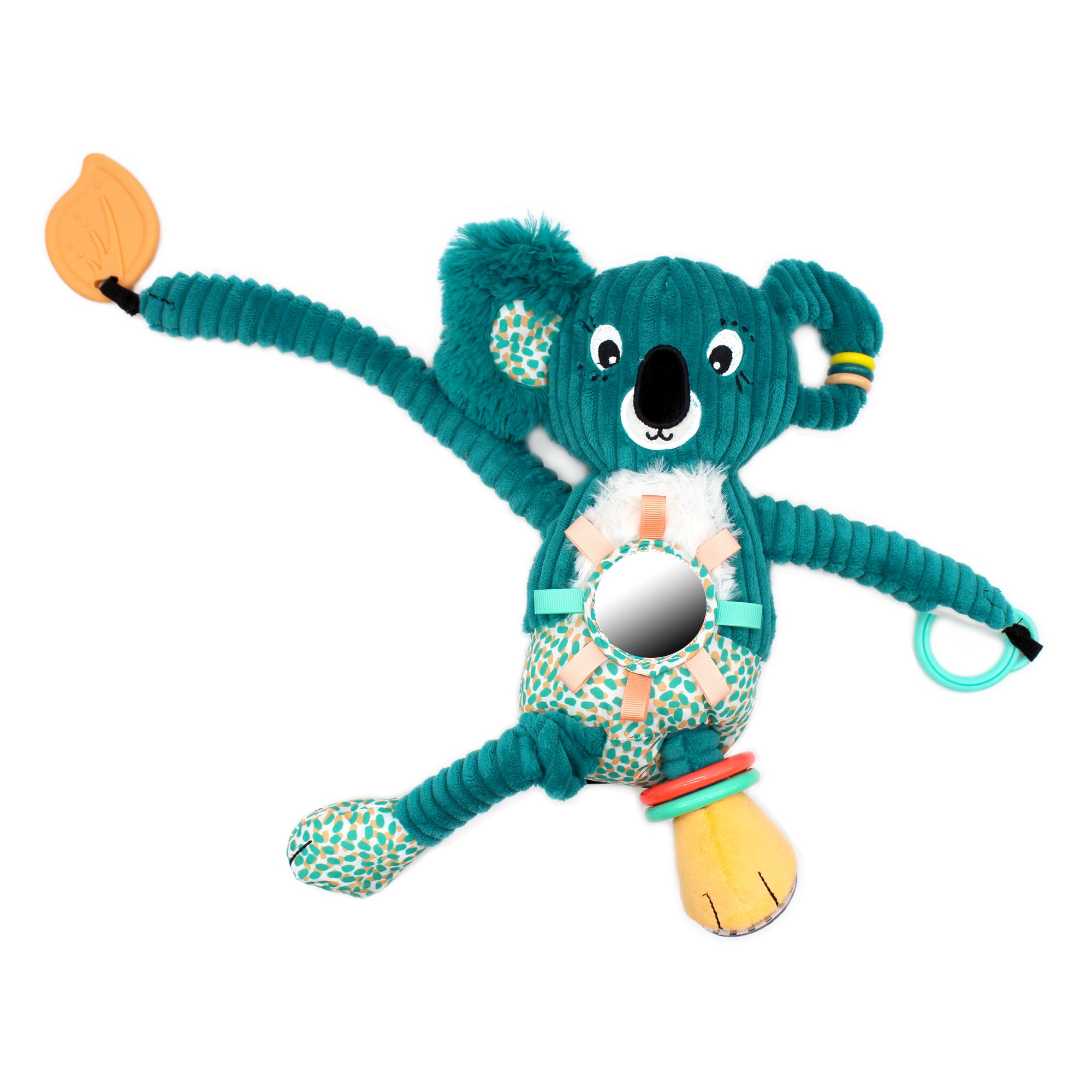 Les Déglingos Berlingos Peluche Attività Koala da Viaggio Blu