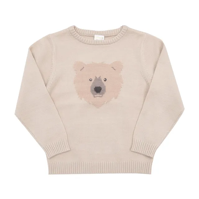 Toys Center Baby Maglione Bimbo Panna Orso Tricot Girocollo