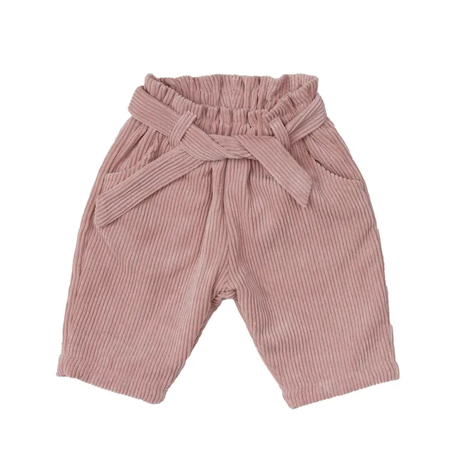 Mawi pantalone bimba velluto coste con cintura