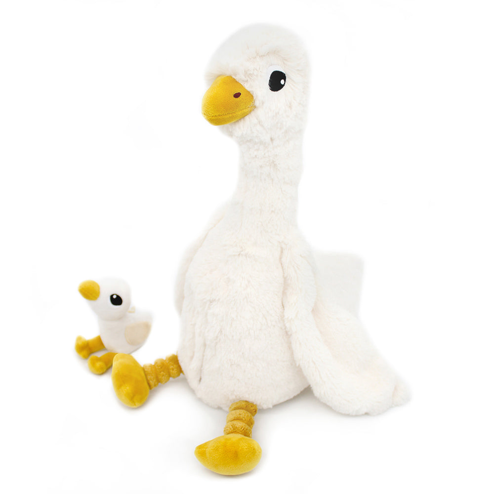 Les Déglingos Ptipotos Jébongou Peluche Oca Mamma Bebè Bianco