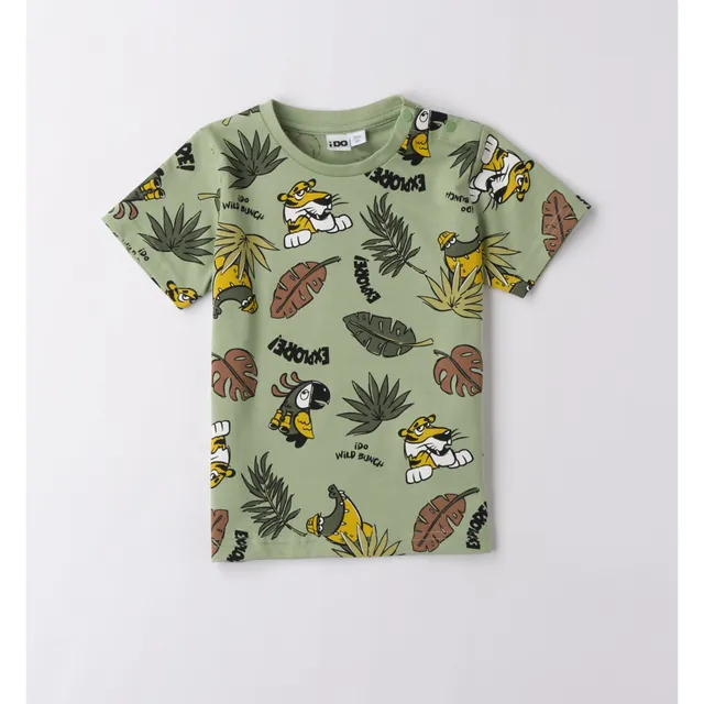 iDO Maglietta Jungle Bambino Cotone Allover
