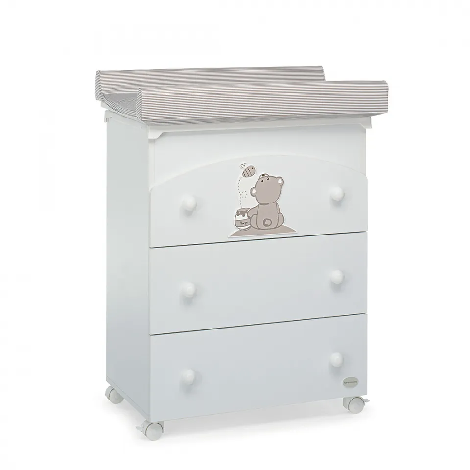 Foppapedretti Golosone bagnetto fasciatoio legno bianco beige