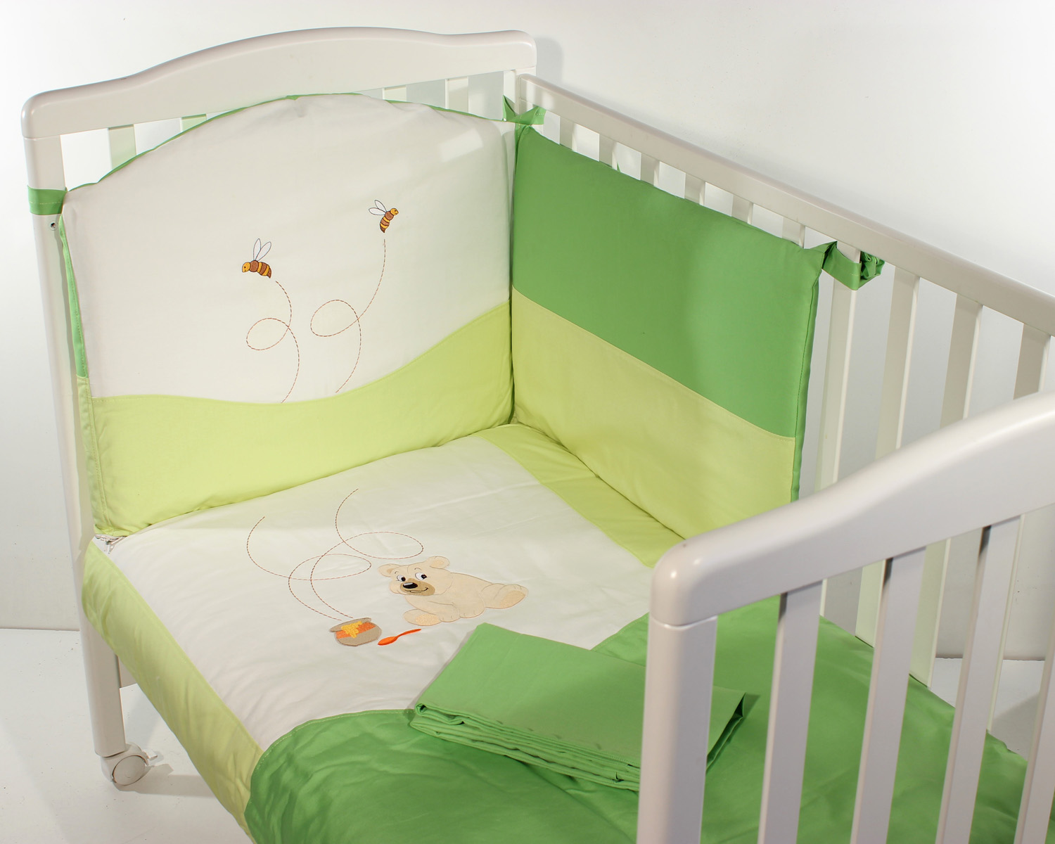 Baby's Clan Animali Completo Lettino 3 Pezzi Cotone Ricamato