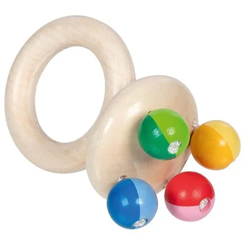 The Dida sonaglio maracas legno arcobaleno neonato