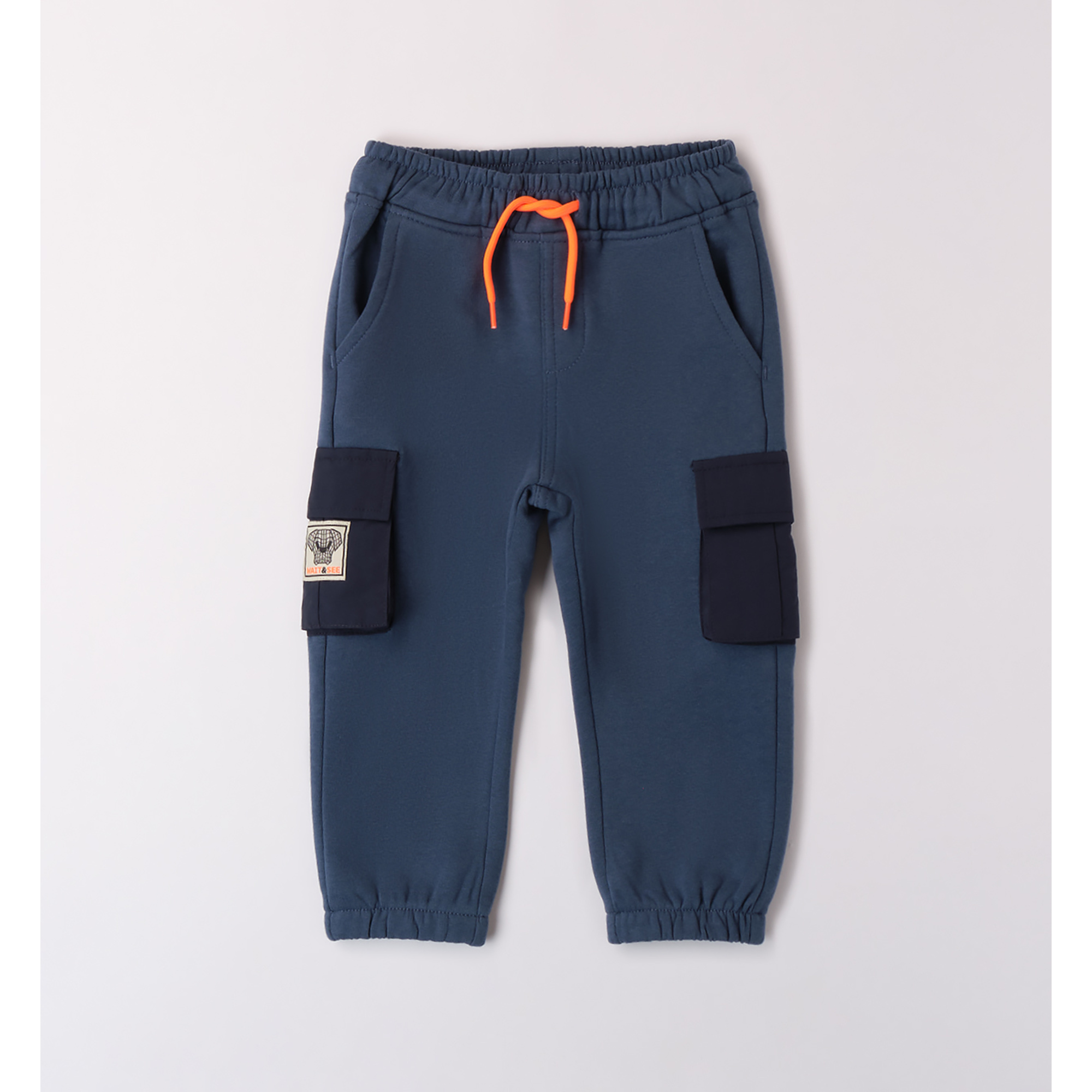 iDO Pantalone Felpa Bambino Avio con Tasche Nylon 9M-8A
