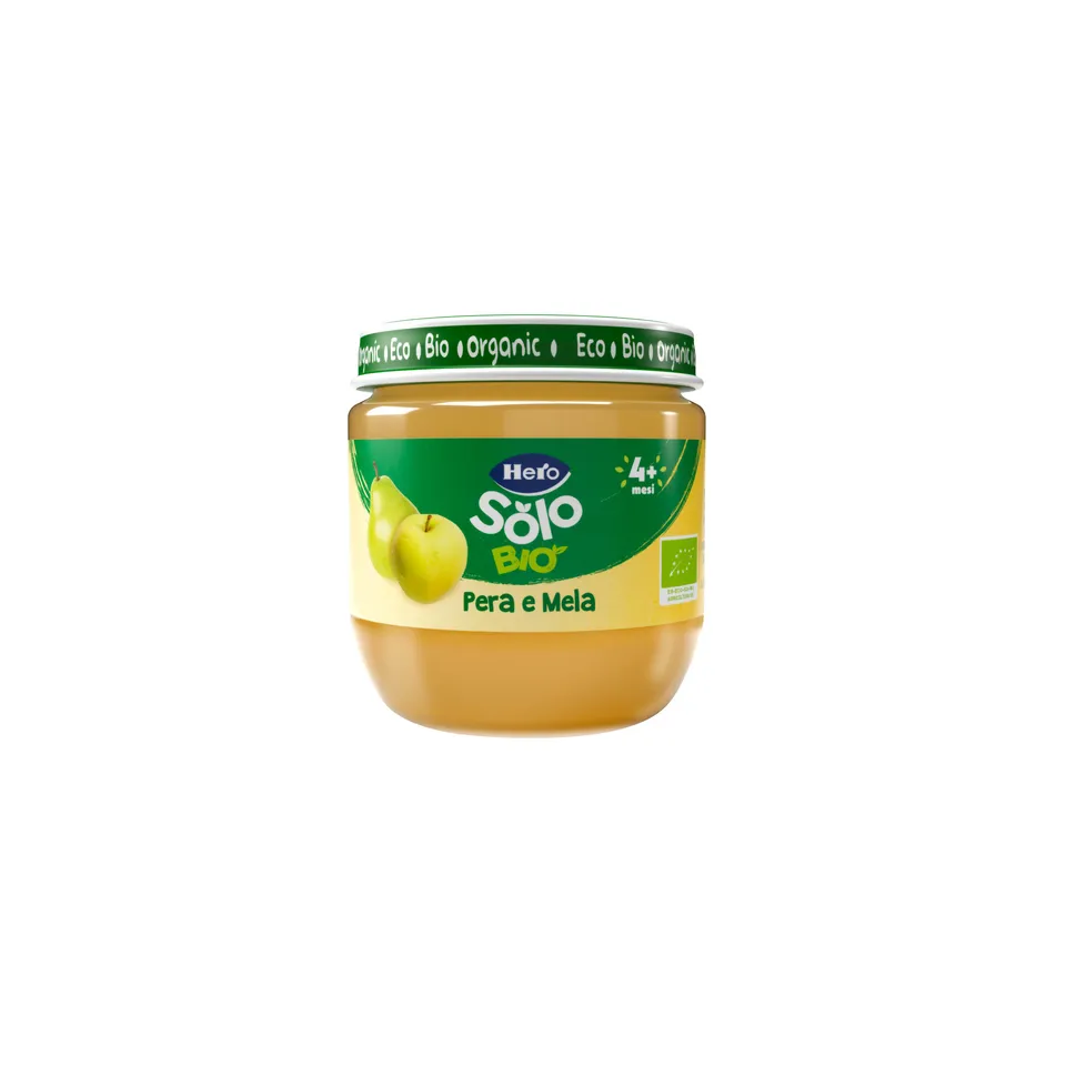 Hero Solo Pera e Mela Omogeneizzato 120g Senza Zuccheri