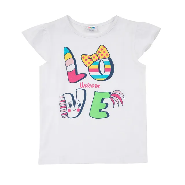 Toys Center Baby Canotta jersey bimba bianca stampata frill