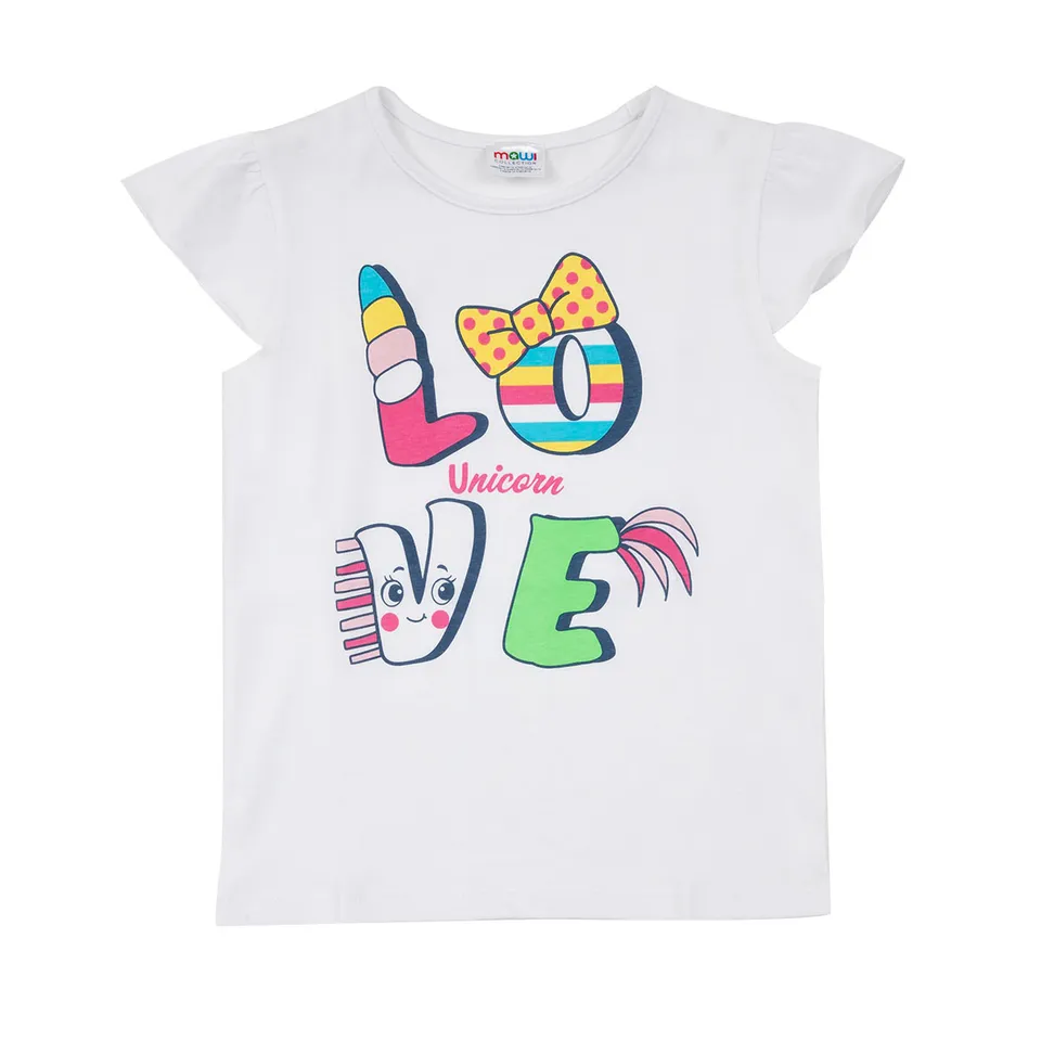 Toys Center Baby Canotta jersey bimba bianca stampata frill