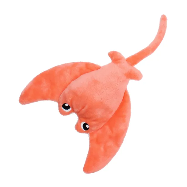 Les Déglingos Ptipotos Manta ricambio peluche corallo