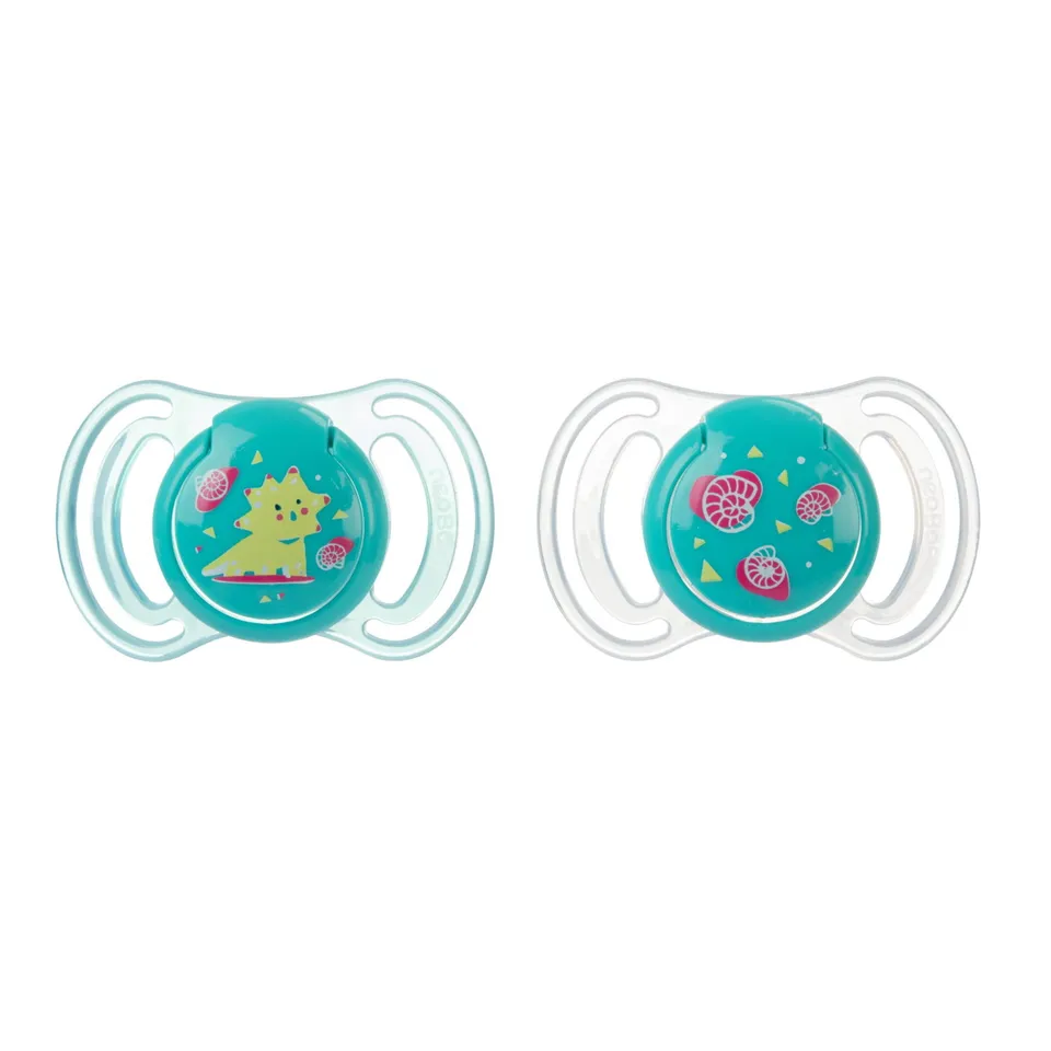 Neo Baby Anatomico Silicone Succhietto 12M+ Verde 2pz