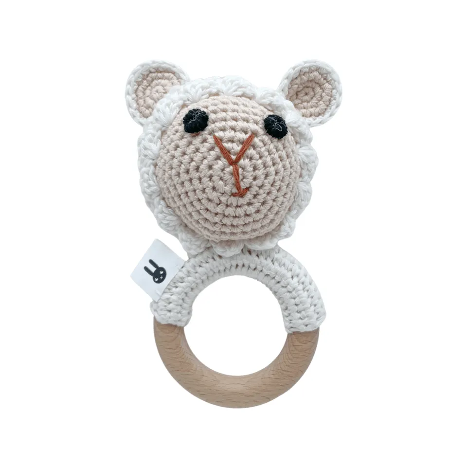 Piccoli Toys Clelia sonaglio uncinetto pecora cotone