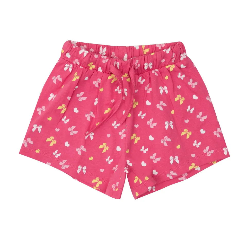 Toys Center Baby Short Jersey Bimba Rosa Stampa Fiocchetti